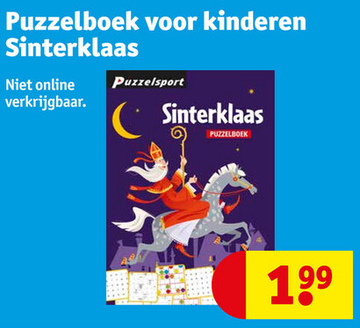 Aanbieding: Puzzelboek voor kinderen Sinterklaas