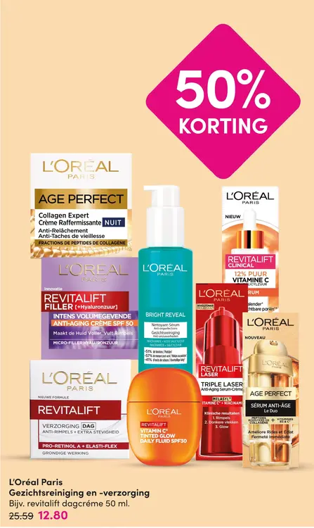 Aanbieding: Gezichtsreiniging en -verzorging