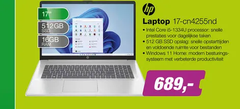 Aanbieding: HP 17-cn4255nd Laptop