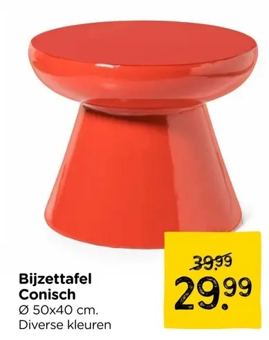 Promotie: Bijzettafel Conisch