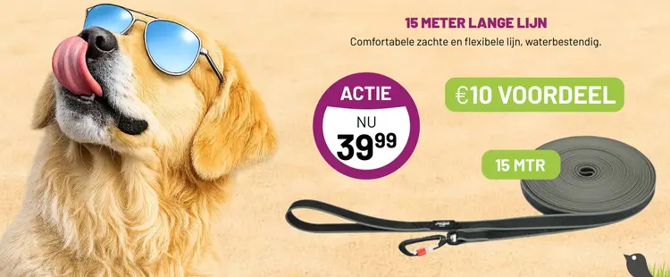 Aanbieding: 15 meter Lange lijn