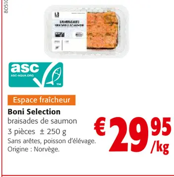 Offre: Boni Selection braisades de saumon