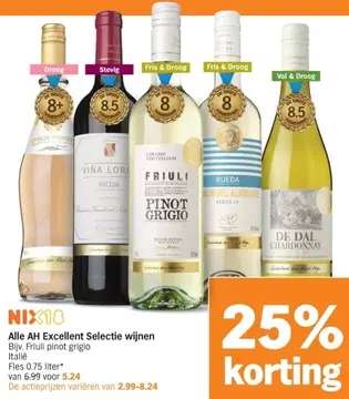 Aanbieding: Alle AH Excellent Selectie wijnen