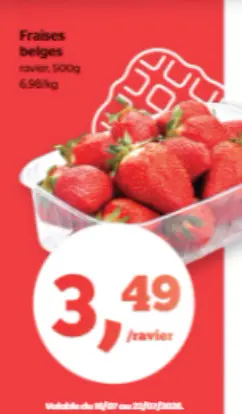 Offre: Fraises belges