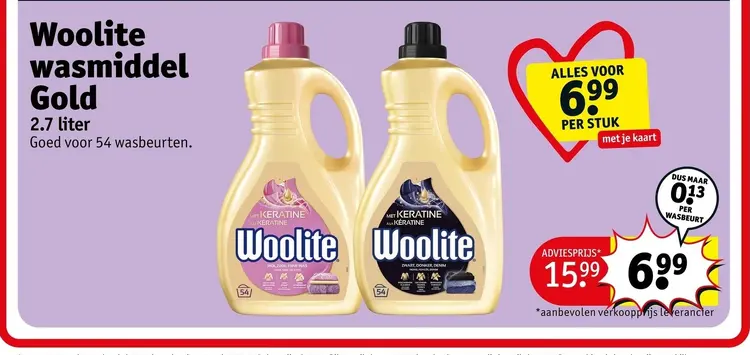 Aanbieding: Woolite wasmiddel Gold