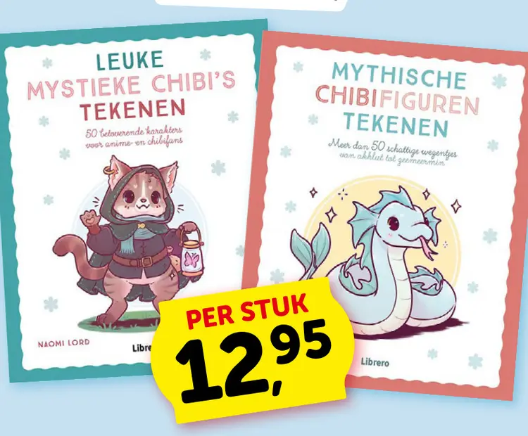 Promotie: Leuke mystieke chibi's tekenen & mythische chibifiguren tekenen