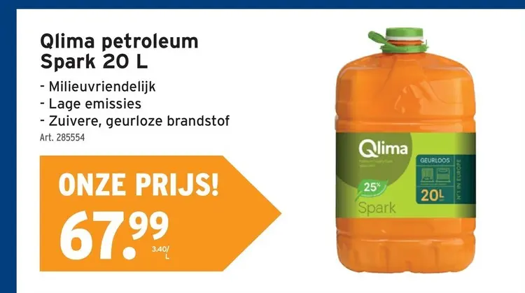 Promotie: Qlima petroleum Spark 20 L