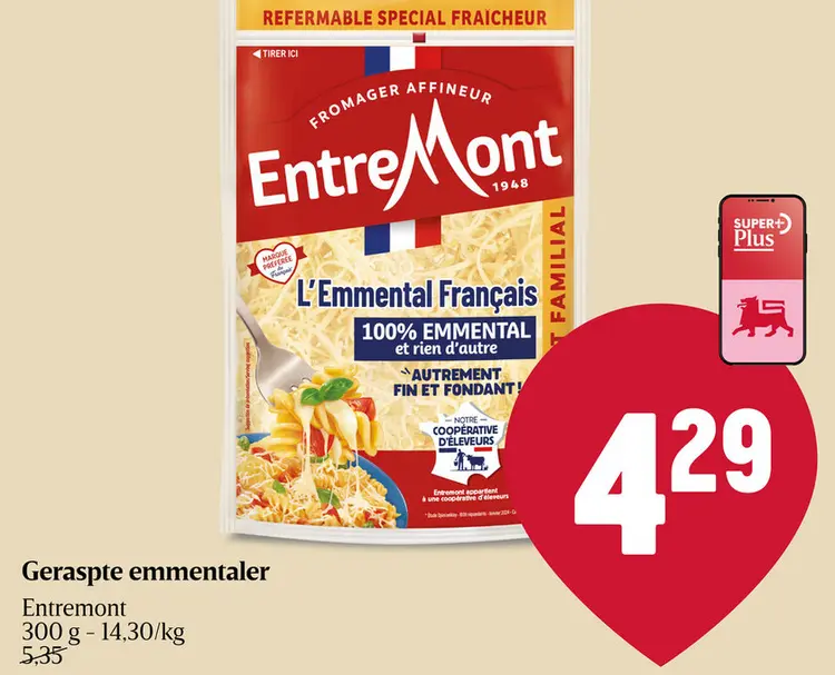 Promotie: Emmental geraspt