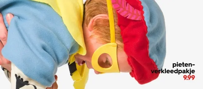 Aanbieding: pieten-verkleedpakje