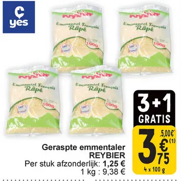 Aanbieding: Geraspte emmentaler