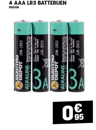 Aanbieding: Aaa lr3 batterijen