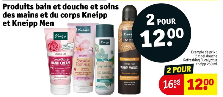 Offre: Produits bain et douche et soins des mains et du corps
