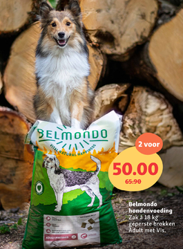 Aanbieding: Belmondo hondenvoeding geperste brokken Adult