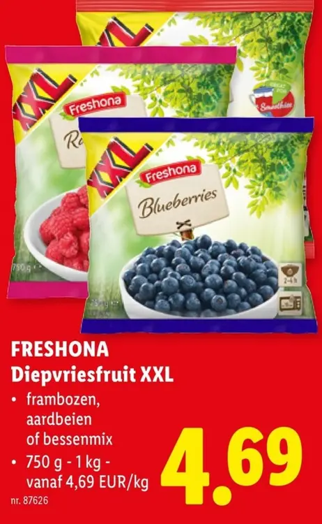 Promotie: Diepvriesfruit XXL