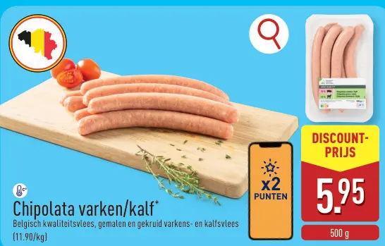 Promotie: Chipolata varken/kalf