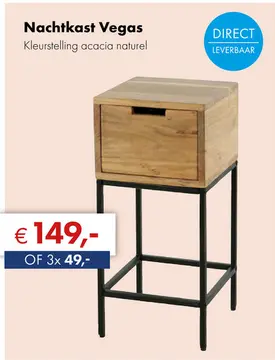Aanbieding: Vegas bijzettafel
