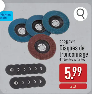 Offre: Disques de tronconnage
