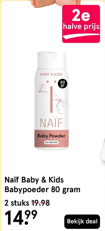 Aanbieding: Naïf Baby & Kids Babypoeder