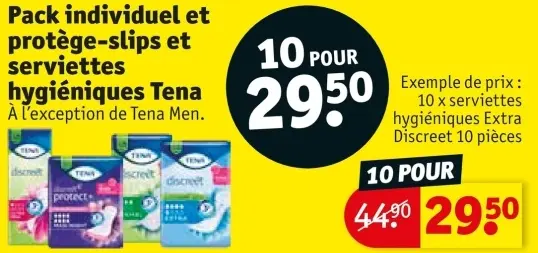 Offre: Pack individuel et protège-slips et serviette