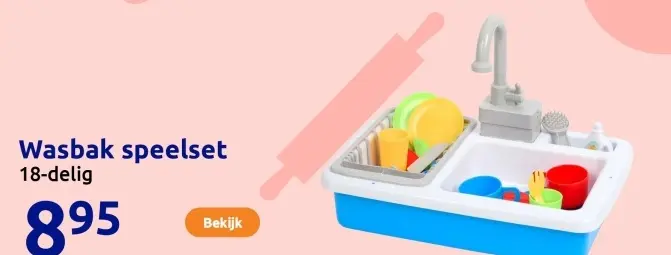 Aanbieding: Wasbak speelset