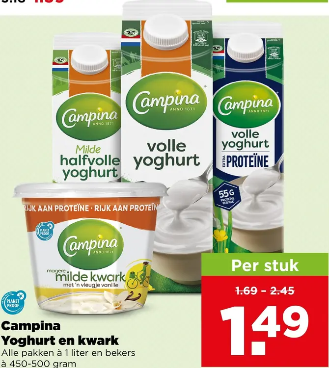 Aanbieding: Yoghurt en kwark