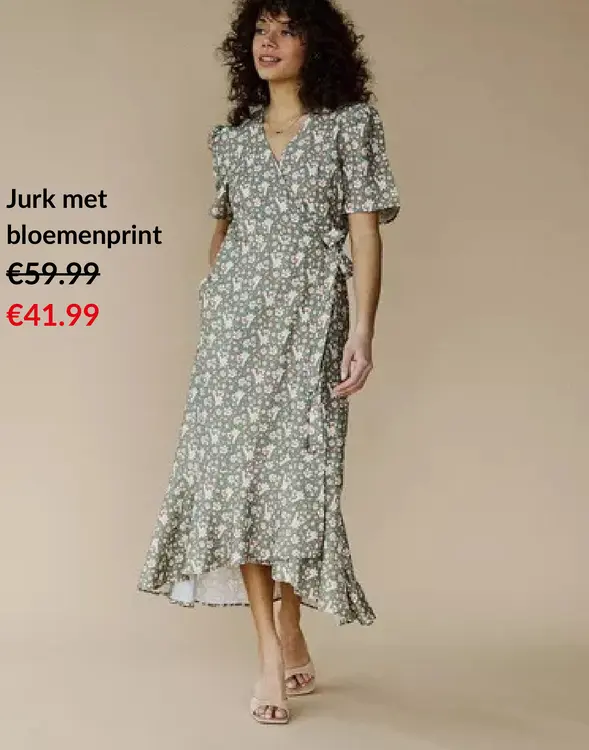 Promotie: Jurk met bloemenprint