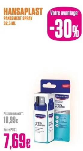 Offre: Hansaplast pansement spray