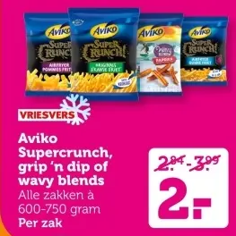 Aanbieding: Aviko Supercrunch, grip 'n dip of wavy blends