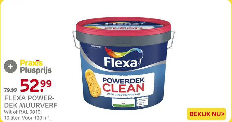 Aanbieding: Flexa powerdek muurverf