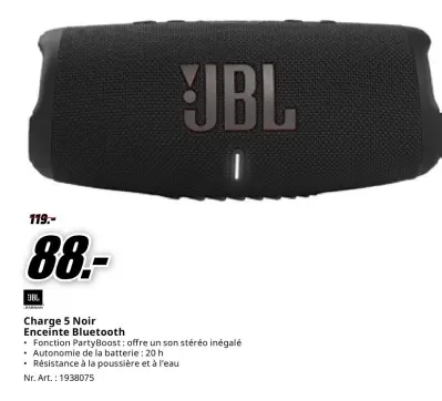 Offre: Charge 5 Noir