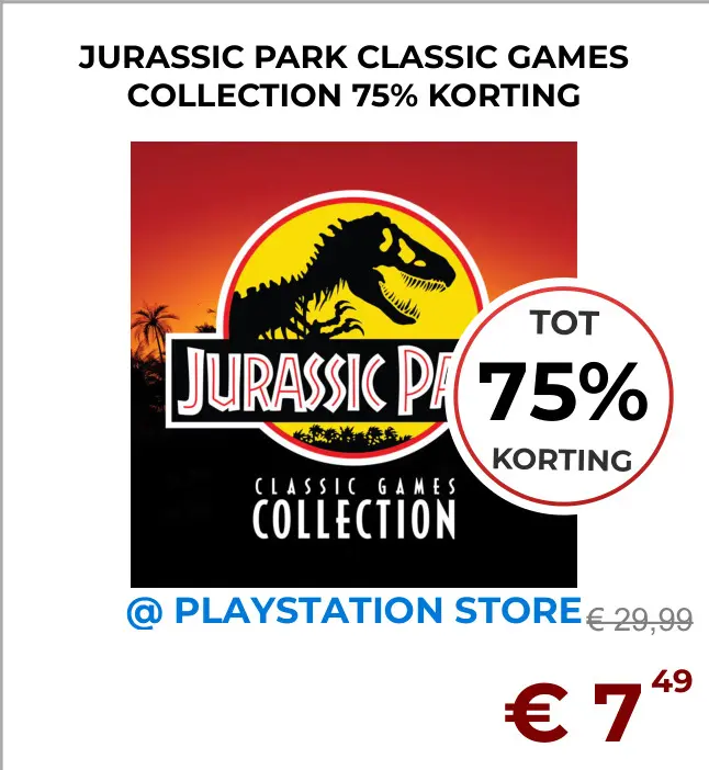 Aanbieding: Jurassic park classic games collection