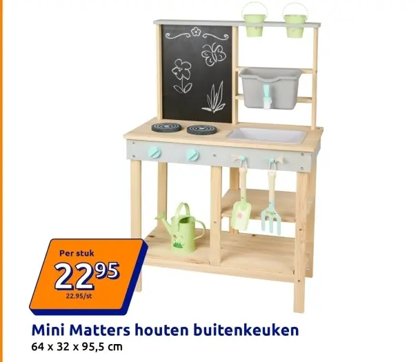 Promotie: Mini Matters houten buitenkeuken