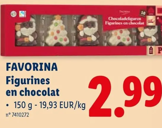 Offre: FAVORINA Figurines en chocolat