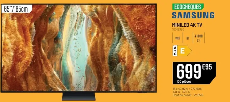 Offre: Miniled 4k tv