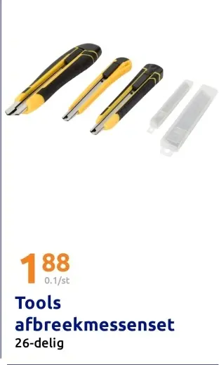 Aanbieding: Tools afbreekmessenset