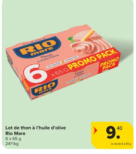 Offre: Lot de thon à l'huile d'olive