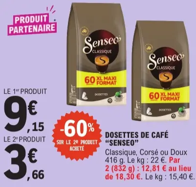 Offre: Dosettes de Café