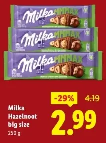 Aanbieding: Hazelnoot big size reep