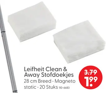 Aanbieding: Leifheit Clean & Away Stofdoekjes