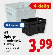 Promotie: Opbergmandenset