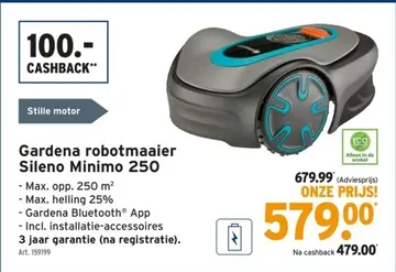 Aanbieding: Gardena robotmaaier Sileno Minimo