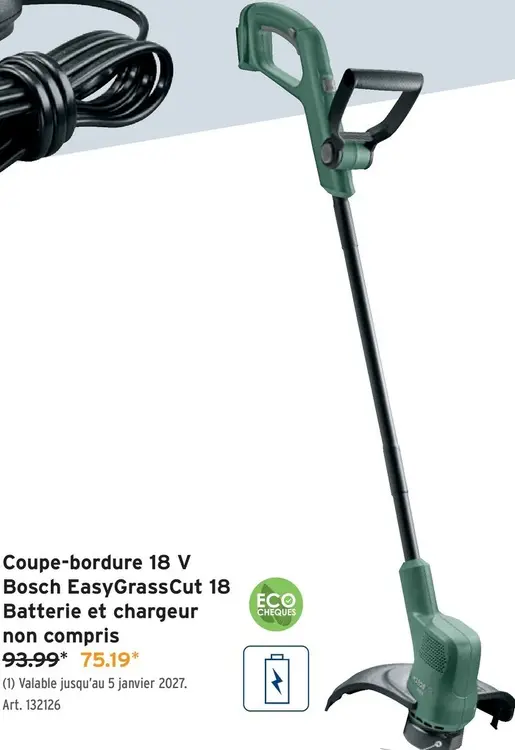 Offre: Coupe-bordure 18 V EasyGrassCut 18