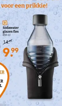Aanbieding: Sodawater glazen fles