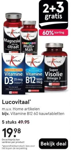 Aanbieding: Magnesium citraat, Multi+ Man, Vitamine D3