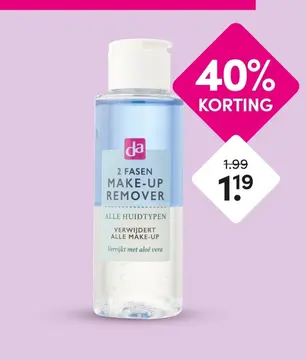 Aanbieding: 2 fasen make-up remover