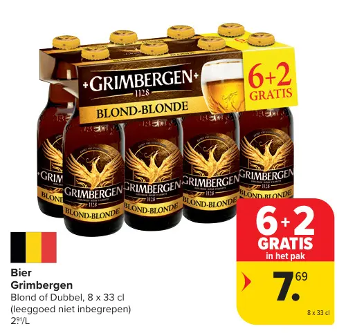 Promotie: Grimbergen Blond of Dubbel