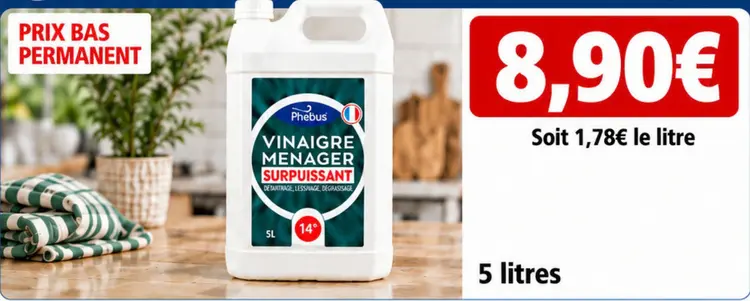 Offre: Phébus Vinaigre ménager