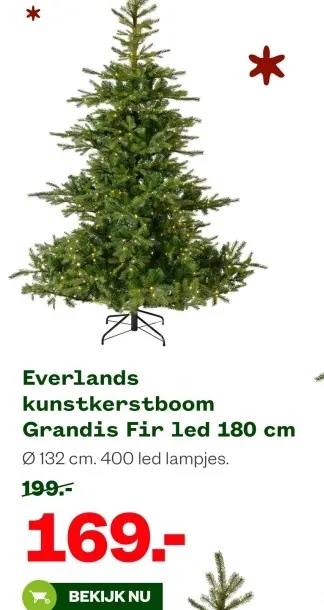 Aanbieding: kunstkerstboom Grandis Fir led