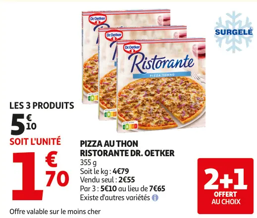 Offre: Pizza au thon ristorante