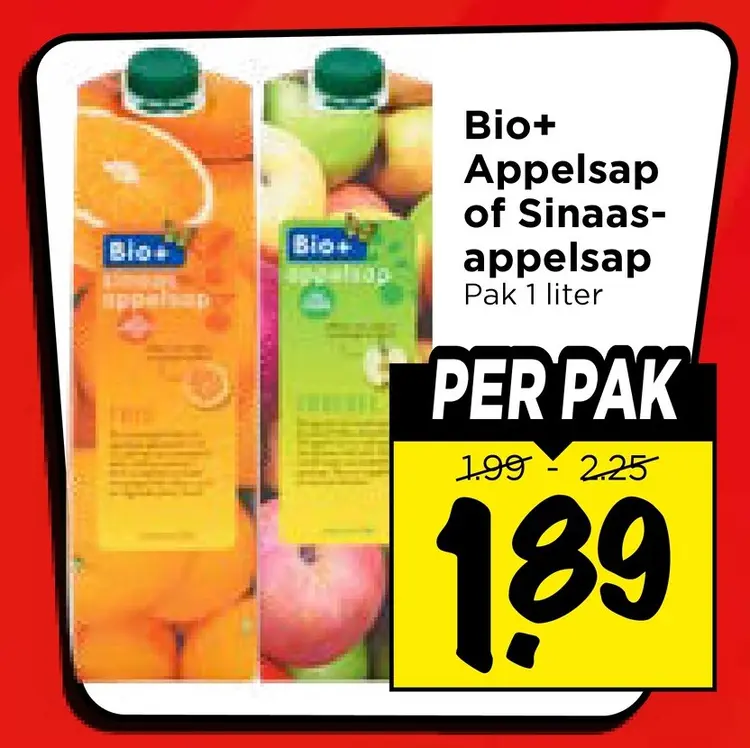 Aanbieding: Appelsap of Sinaasappelsap